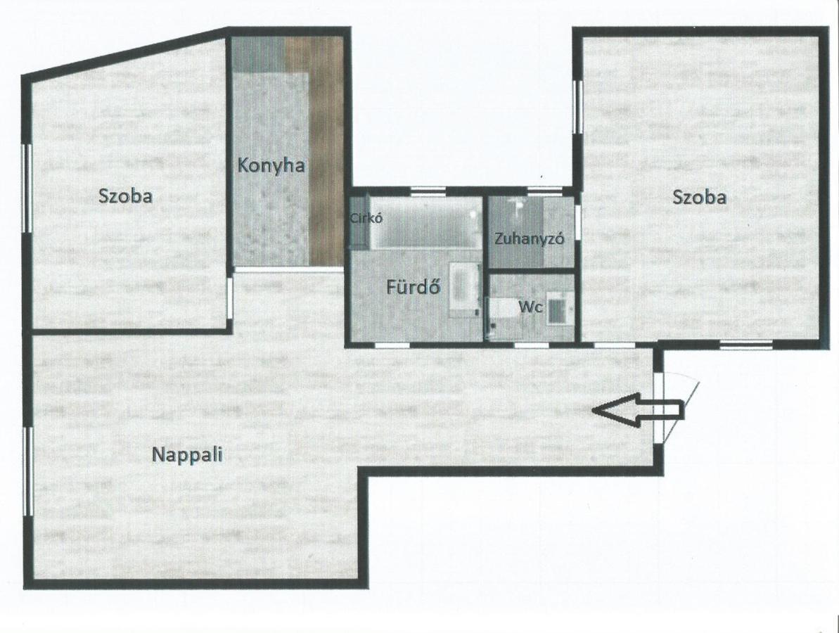 Apartment With 2 Bedrooms Near Gellert Thermal Bath Budapest Exterior photo